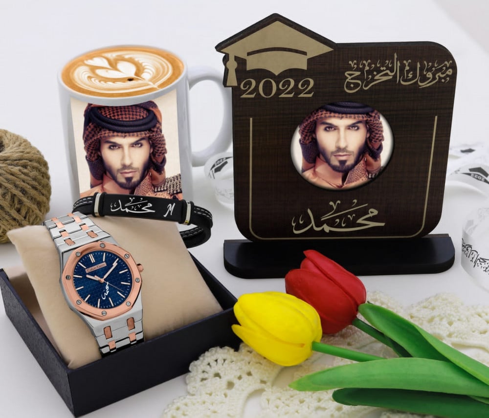 طقم تخرج رجالي بالإسم جديدنا