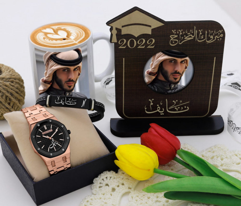 طقم تخرج رجالي بالإسم جديدنا